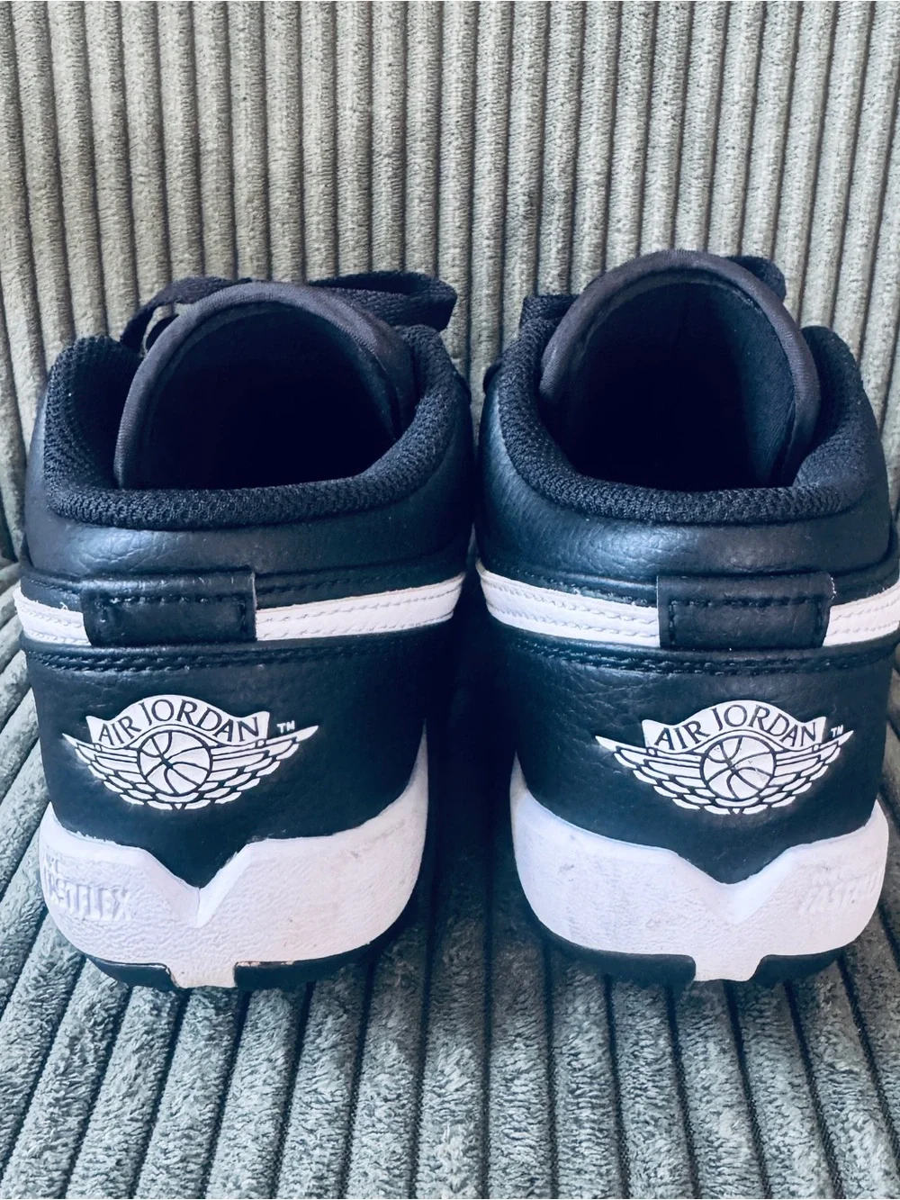 Nike Air Jordan Black Football Cleats with White Jumpman Logo